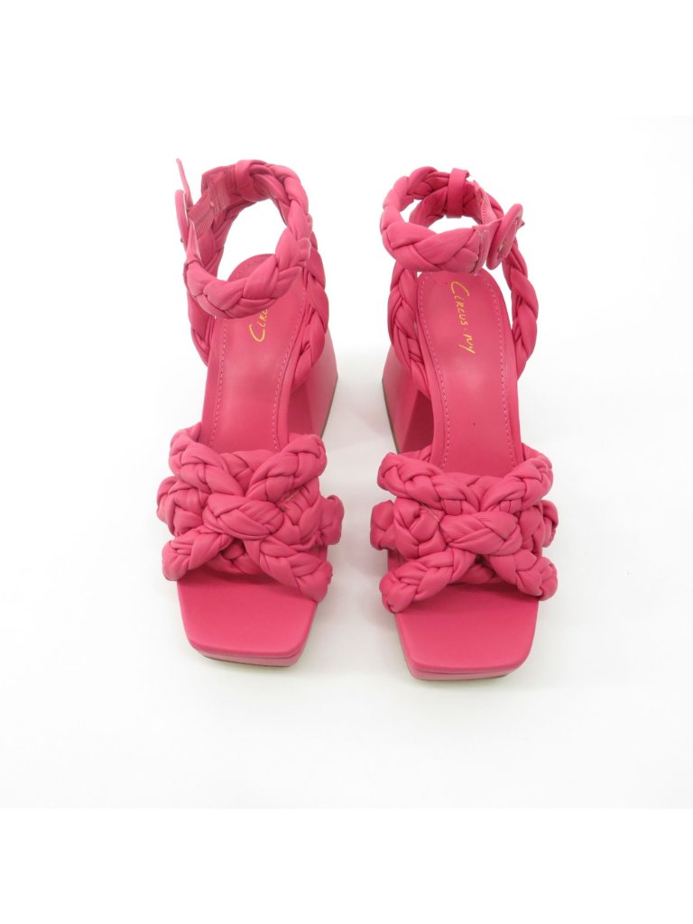 Circus Ny Pink Sandals Adjustable Ankle Strap Square Toe Size 5.5 New $100 — image 2 of 8